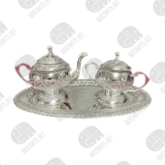 Silver Plated Tea Pot with the Sugar Bowl